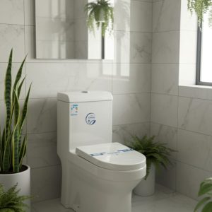 كرسي افرنجي صيني عالي ابيض